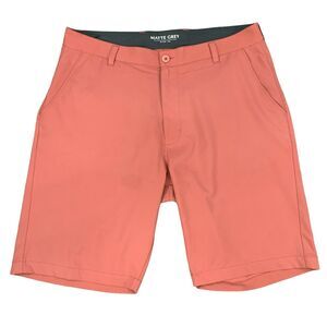 Matte Grey Shorts Mens 38 Dusty Rose Performance Golf Activewear Chino